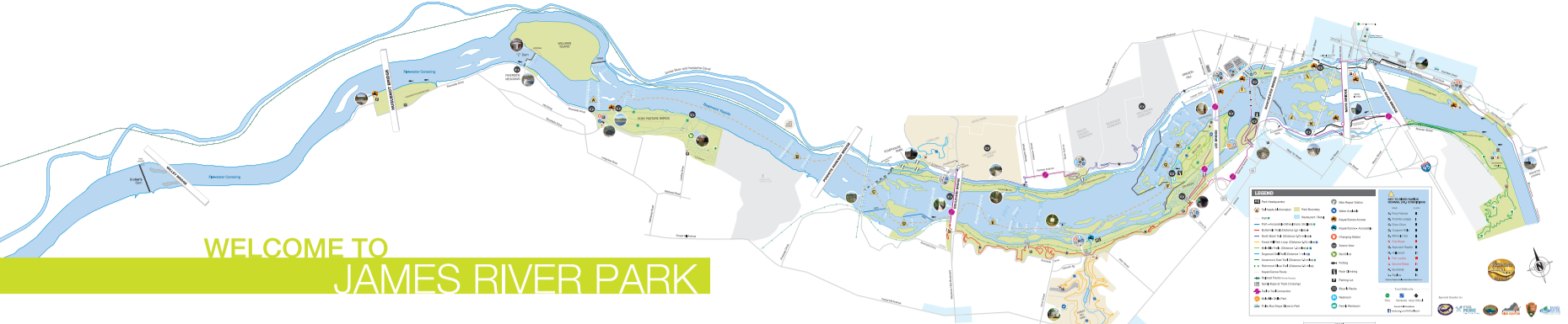 James River Park Map 2017